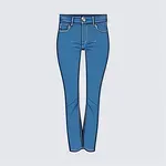 classic straight-leg blue jeans image